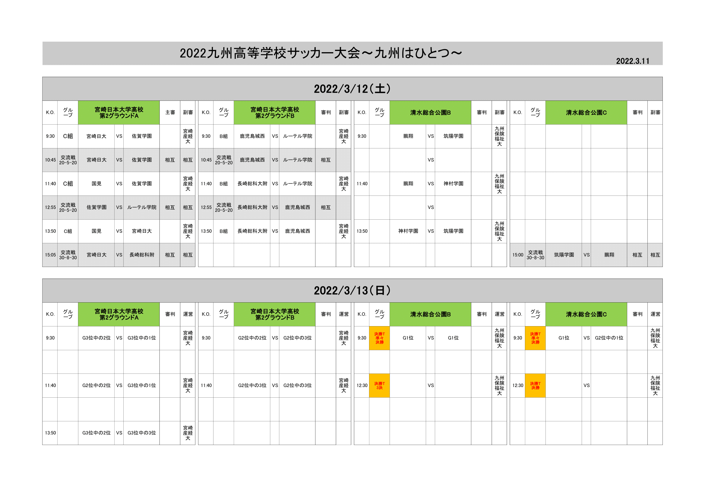 九州男子 組合せ 結果 22 九州高等学校サッカー大会 九州はひとつ 九州高校サッカー新人戦ライブ配信公式サイト